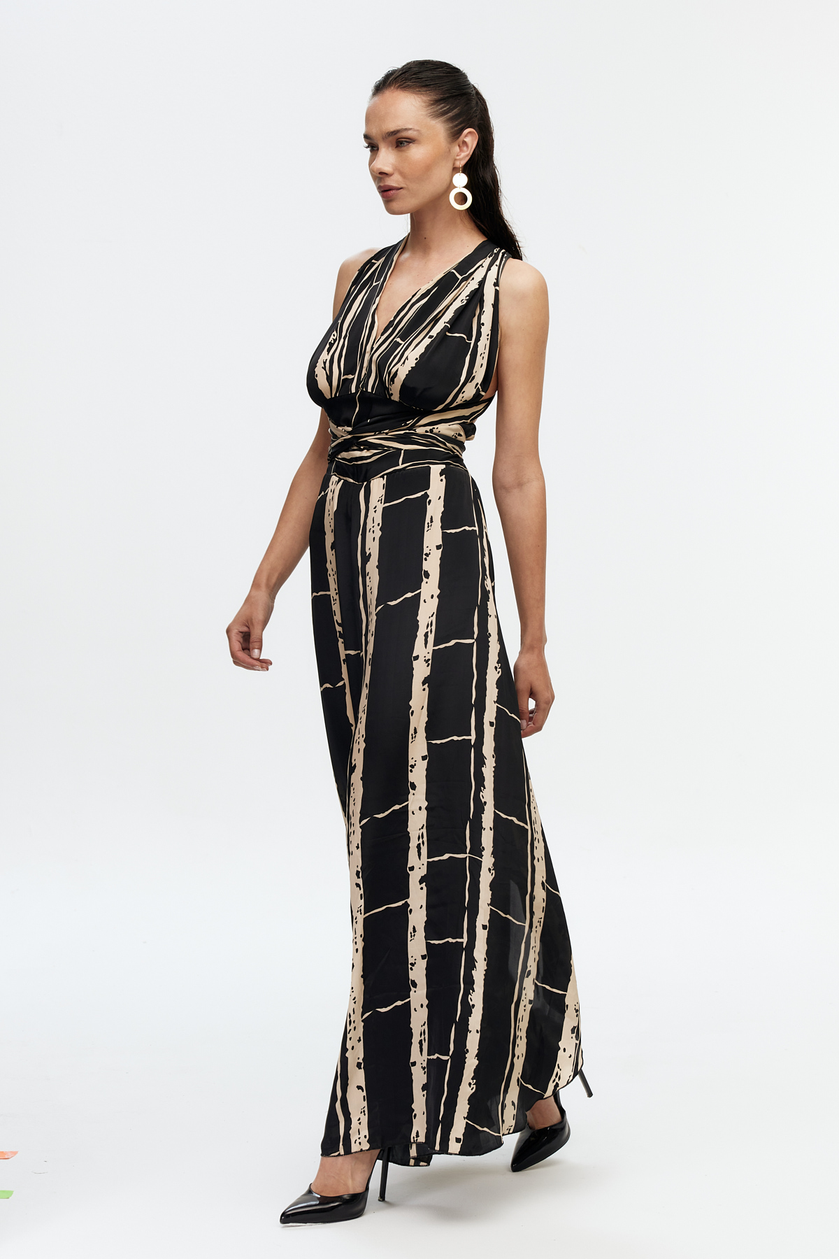 Kușaklı  maxi tulum