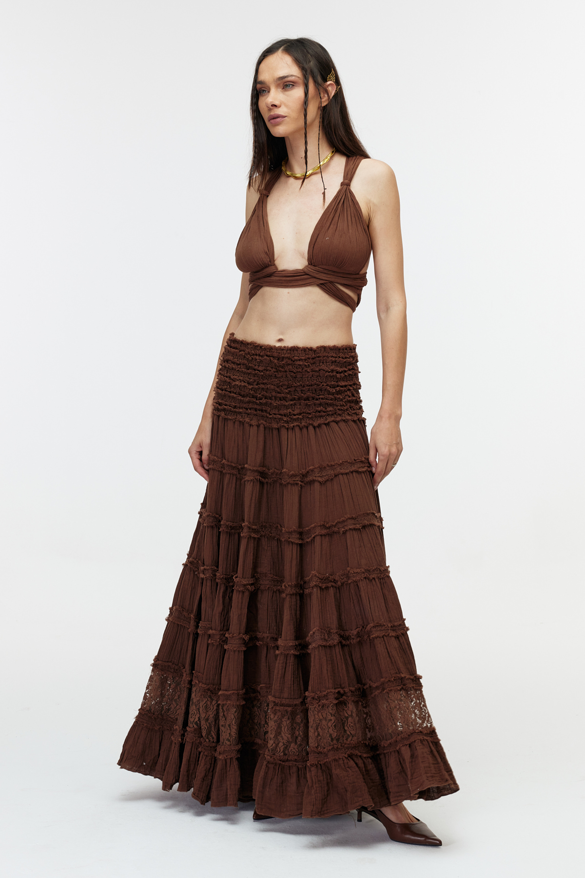Bohem maxi etek