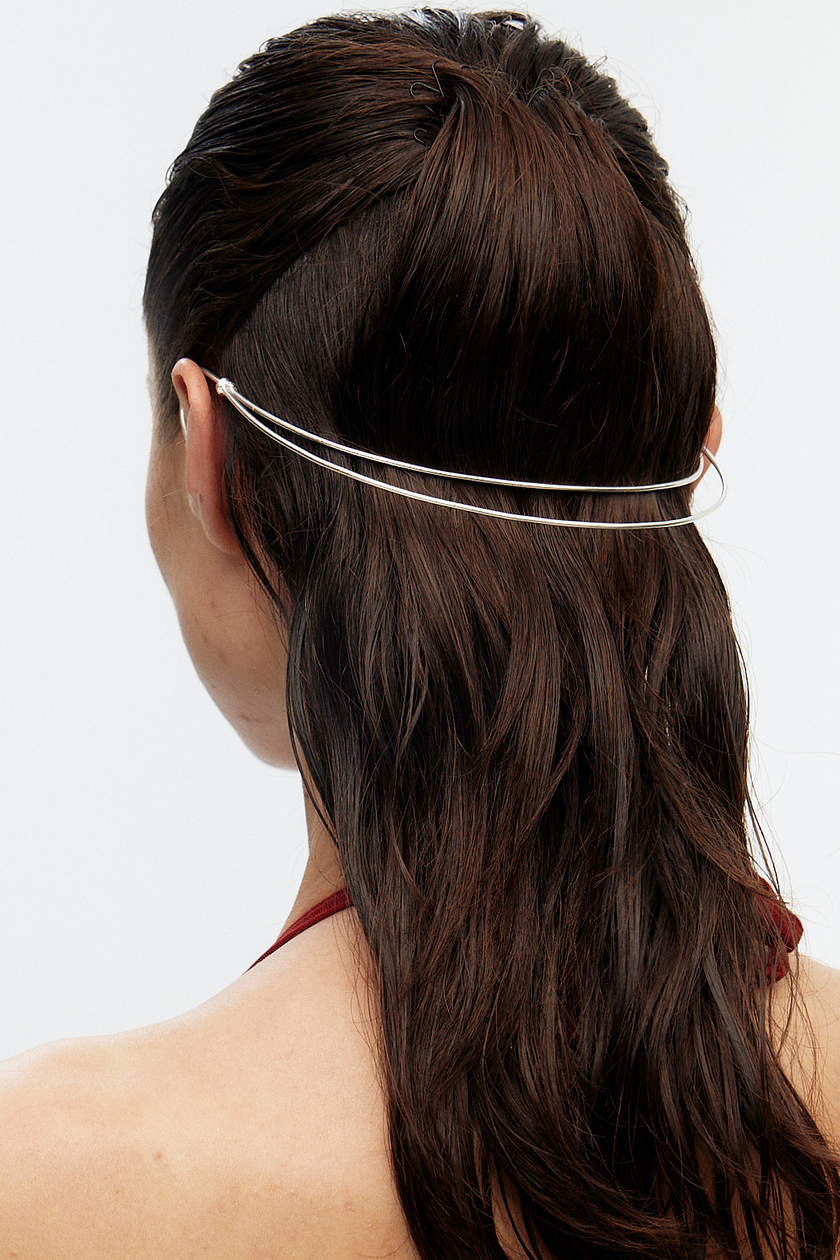Double Line Silver Hair Cuff