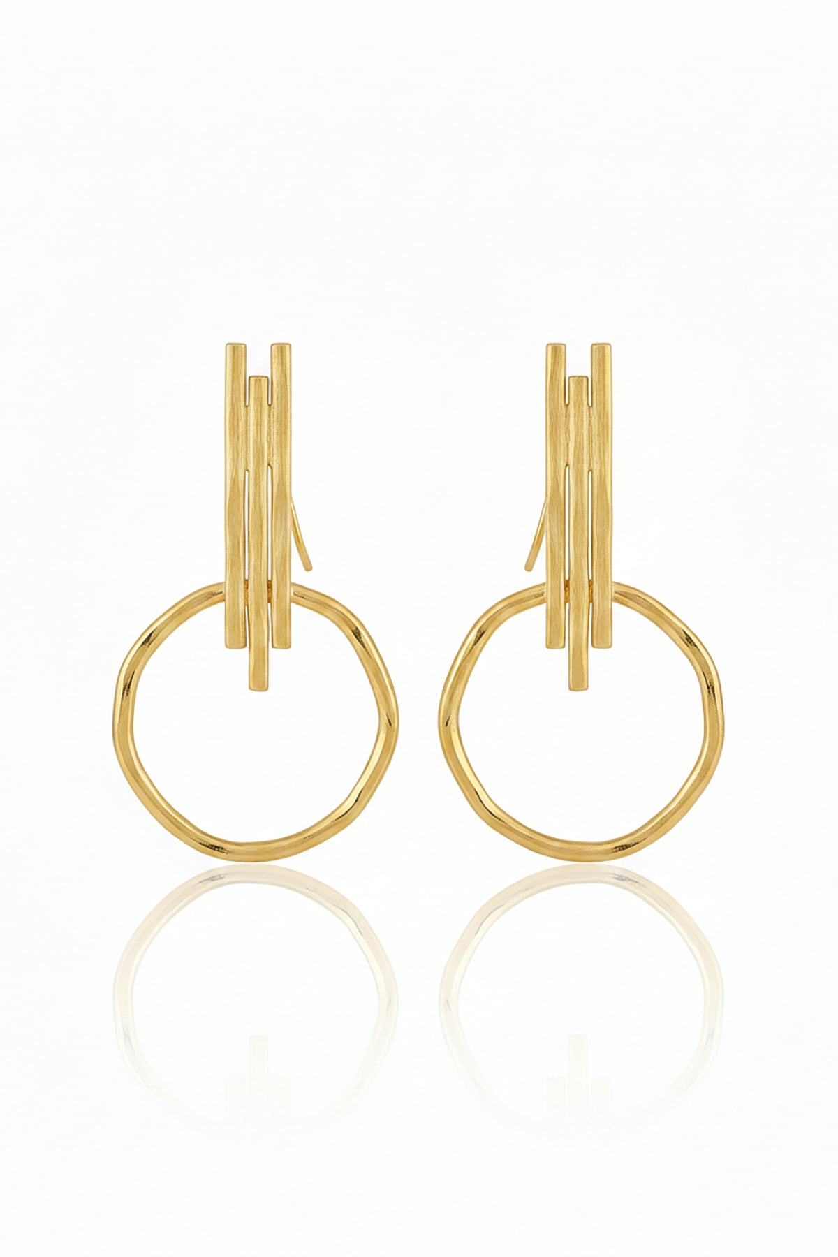 Minimal Gold Halka Küpe