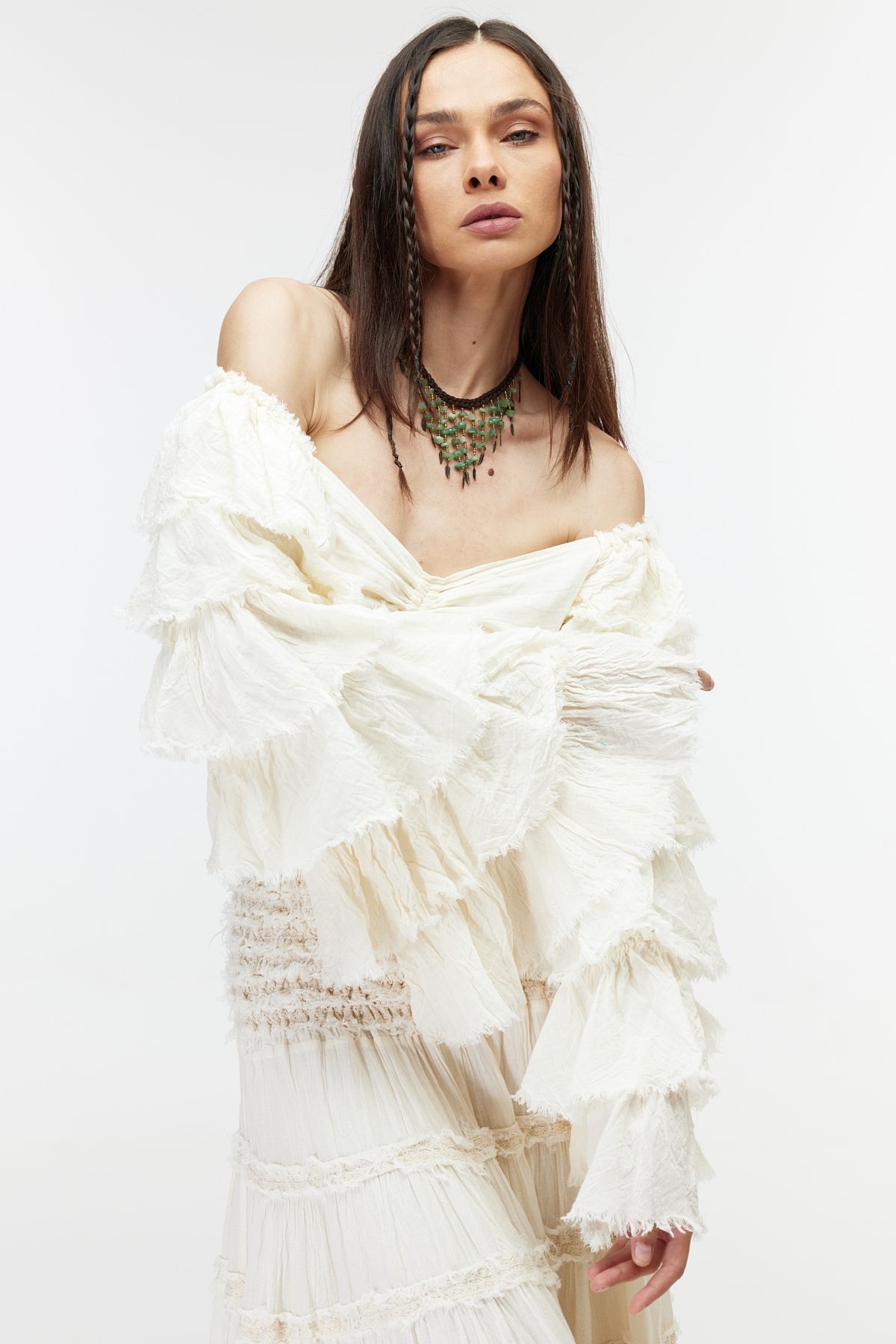 Boho chic cotton bolero