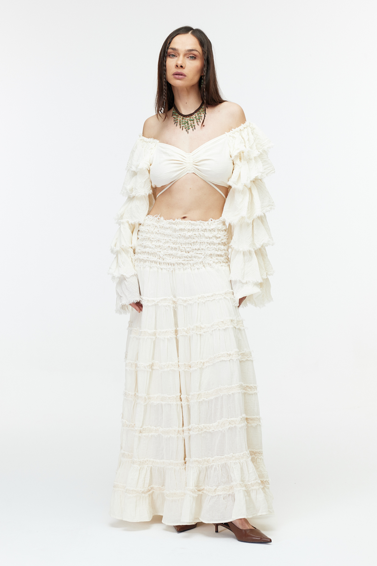Boho chic cotton bolero