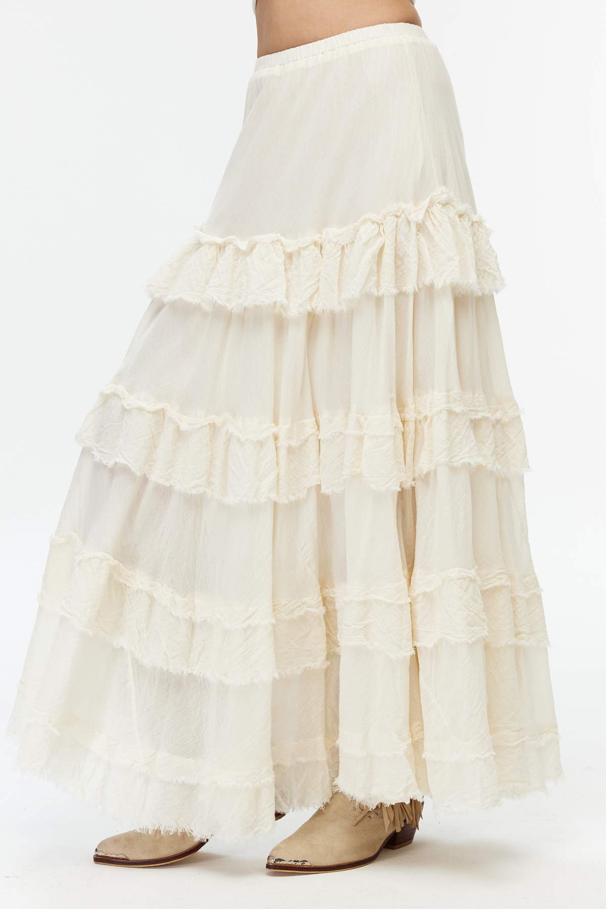 Bohem maxi cotton etek