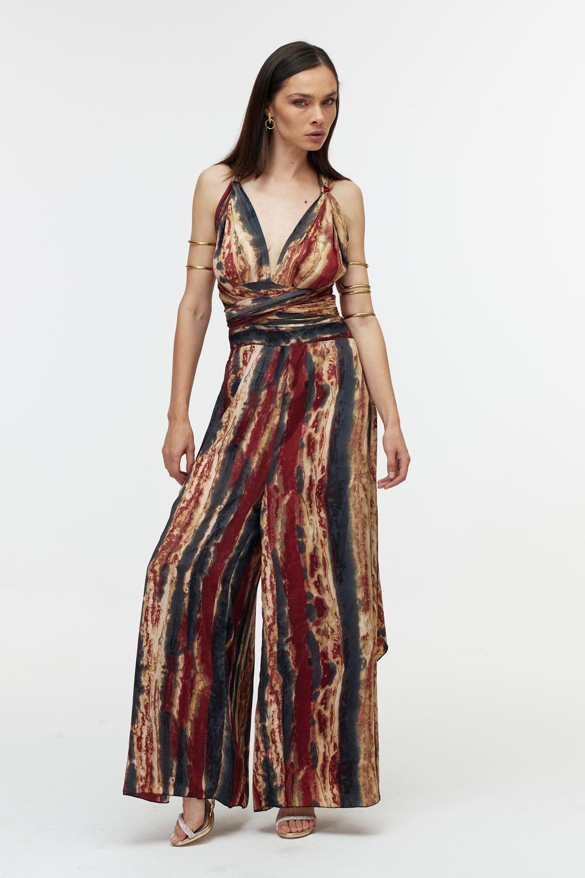 Kușaklı  maxi tulum
