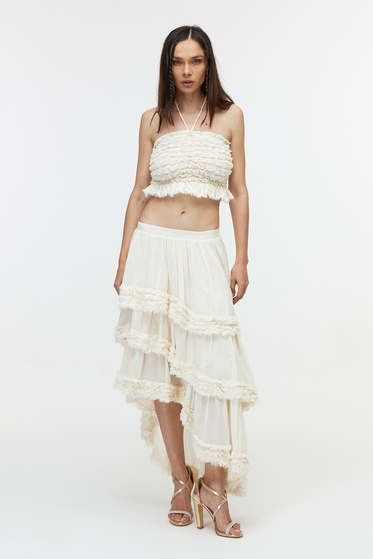 Cotton ekru bolero