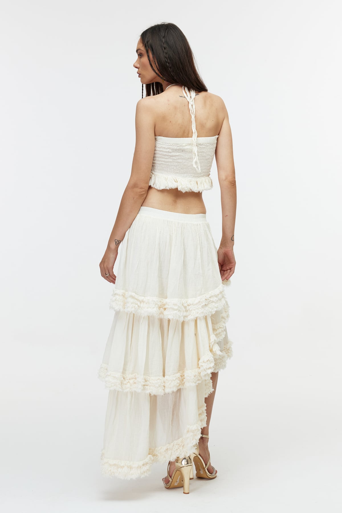 Cotton ekru bolero